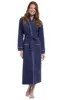 Classic Polka Dots Long Robe - Navy sold by Pajamagram