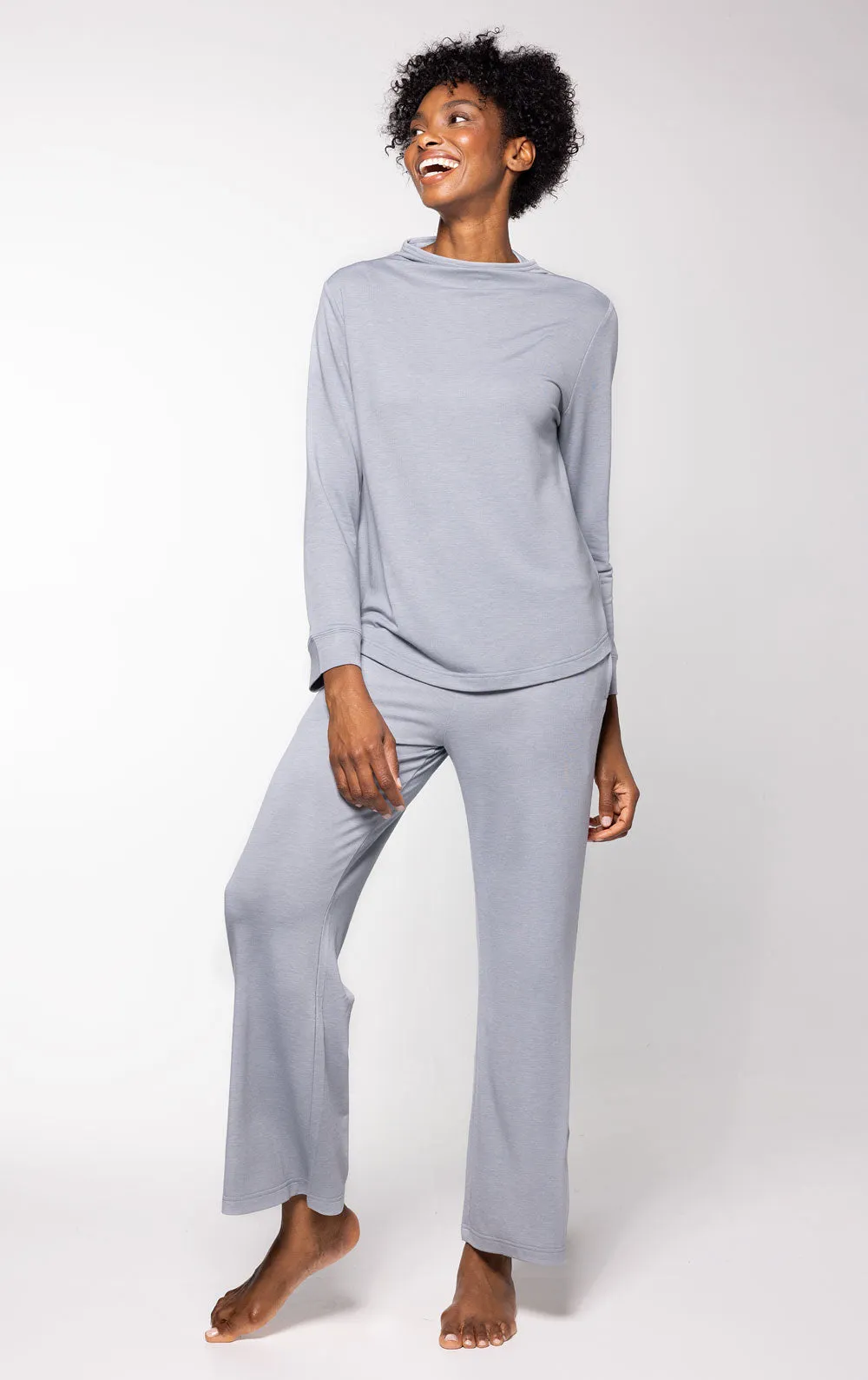 Featherlight Terry Mock Neck Pant Set sold by Pajamagram product image thumbnail 3
