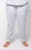 Comfort Knit Jogger Pant - Blue Gray Gingham Pet and Owner sold by Pajamagram