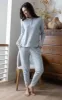 Comfort Knit Jogger Pant - Blue Gray Gingham Pet and Owner sold by Pajamagram