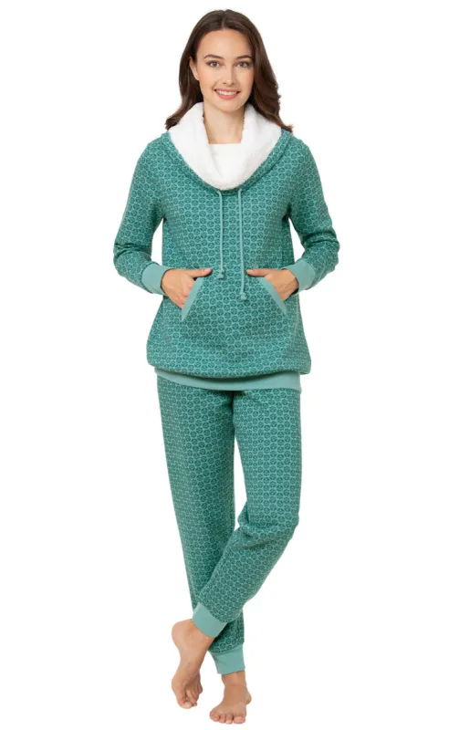 Shearling Rollneck Pajamas sold by Pajamagram