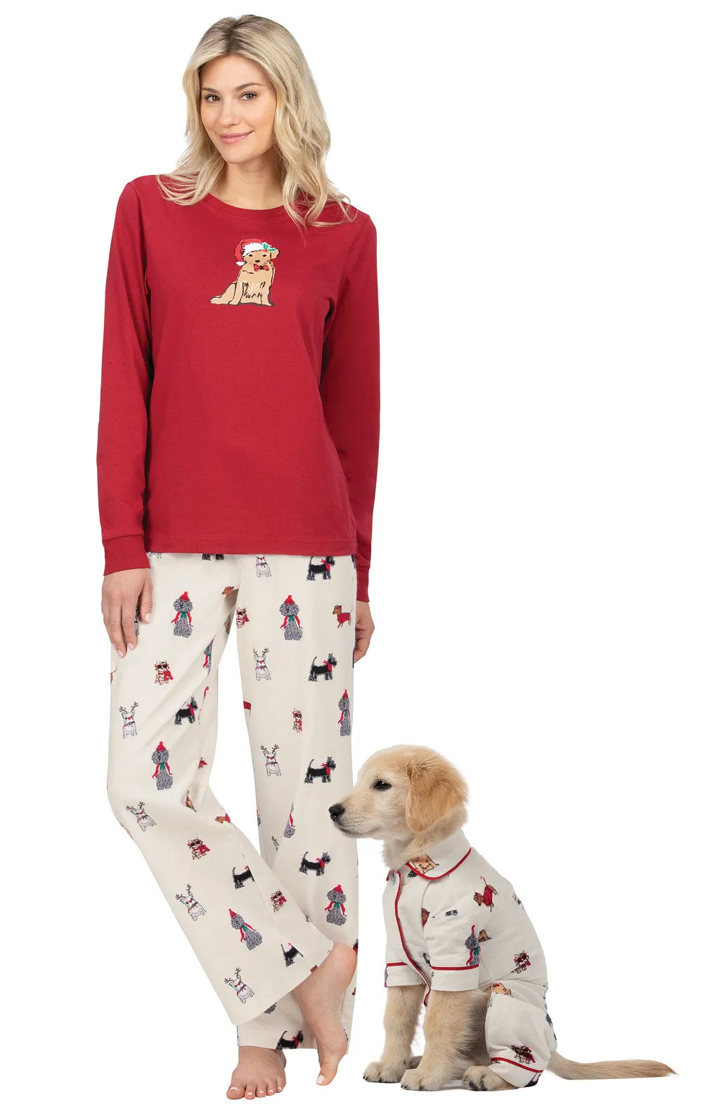 Christmas Dogs Flannel Dog Pajamas - Pet & Owner sold by Pajamagram product image thumbnail 2