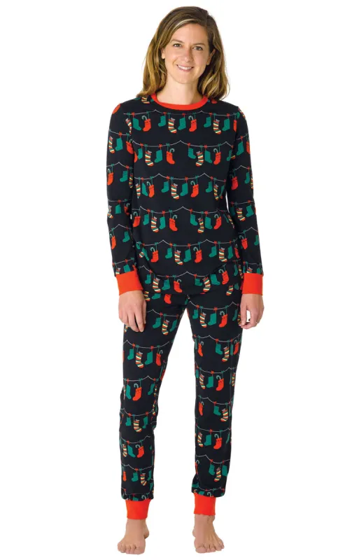 Christmas Stockings Pajamas - Couples sold by Pajamagram