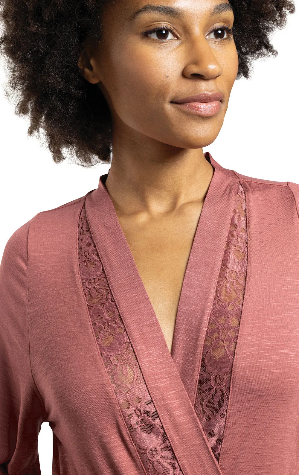 Touch of Lace Knit Robe sold by Pajamagram product image thumbnail 5