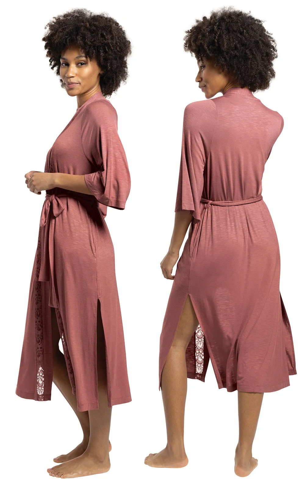 Touch of Lace Knit Robe sold by Pajamagram product image thumbnail 4