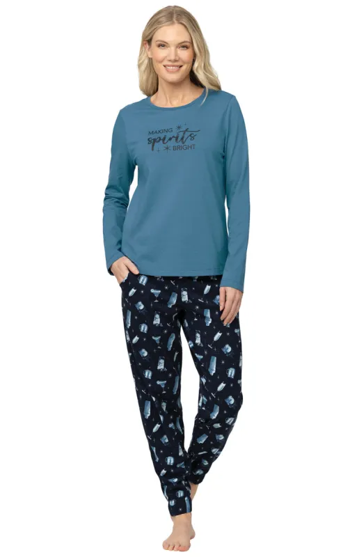 Making Spirits Bright Women's Pajamas - His & Hers sold by Pajamagram