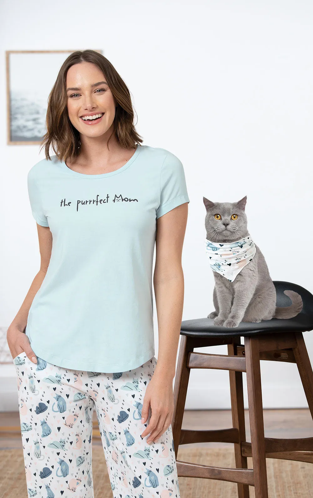 The Purrrfect Mom Pajamas - Pet & Owner sold by Pajamagram product image thumbnail 3