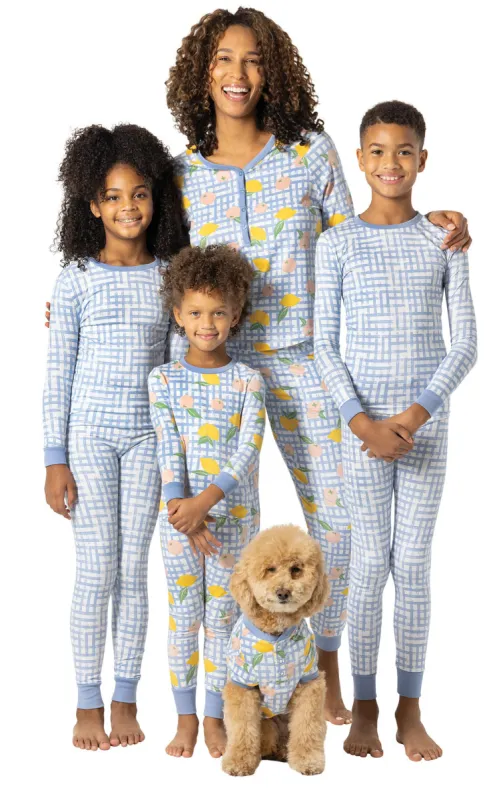 Countryside Gingham Pet Pajamas - Family Set sold by Pajamagram