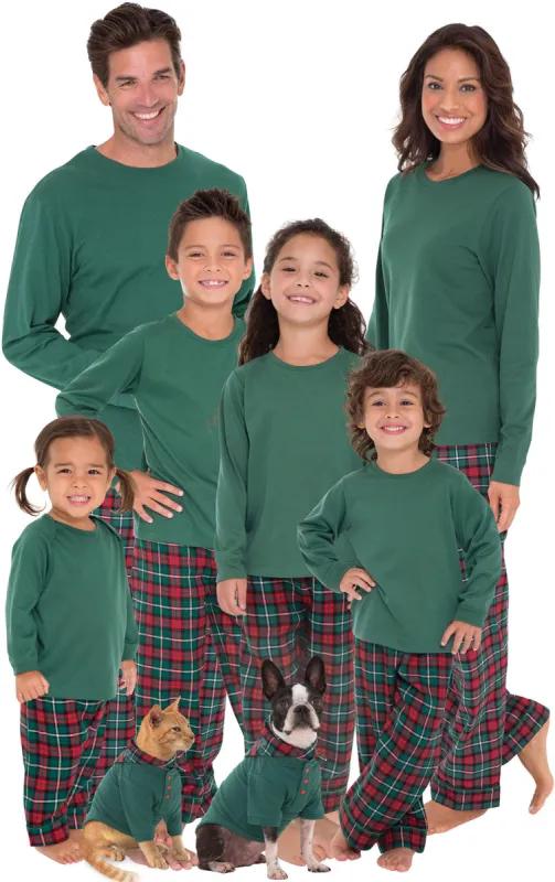 Christmas Plaid Pet Pajamas - Family Set sold by Pajamagram