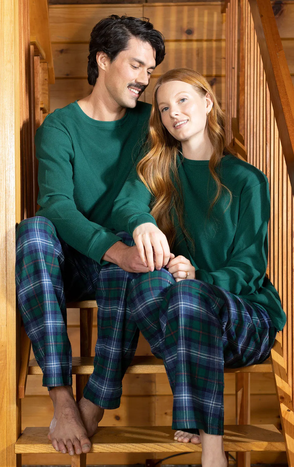 Heritage Plaid Matching Couples Pajamas sold by Pajamagram product image thumbnail 3