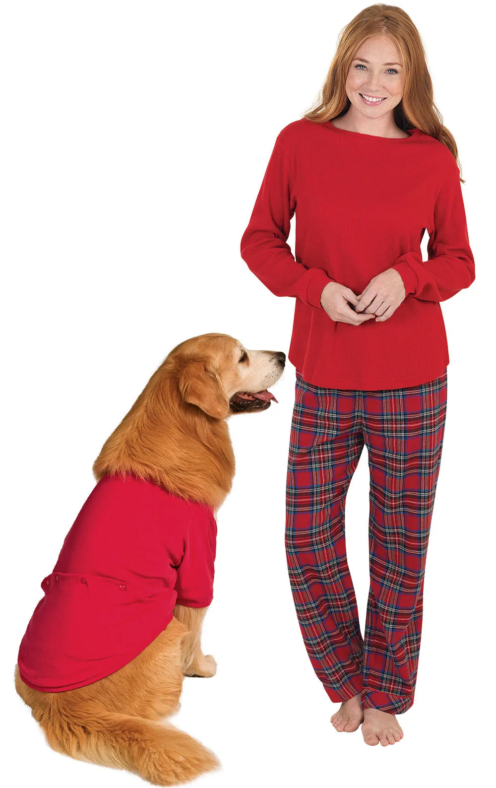 Stewart Plaid Flannel Matching Pet & Owner Pajamas sold by Pajamagram