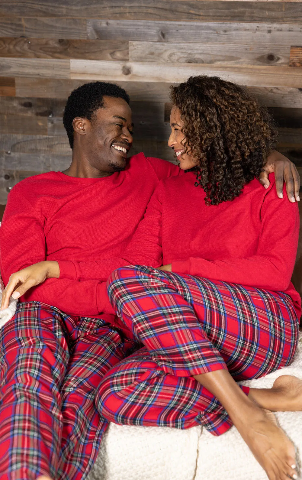 Stewart Plaid Flannel Matching Couples Pajamas sold by Pajamagram product image thumbnail 2