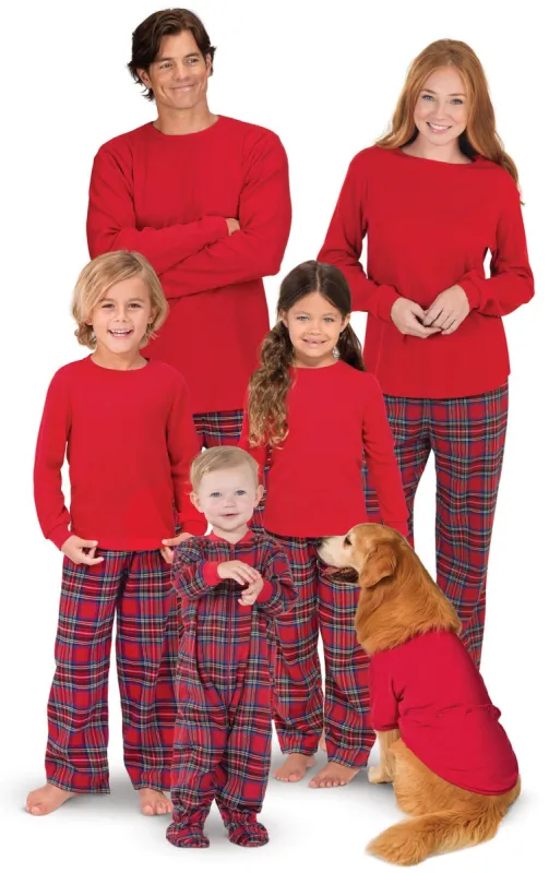 Stewart Plaid Flannel Matching Family Pajamas sold by Pajamagram