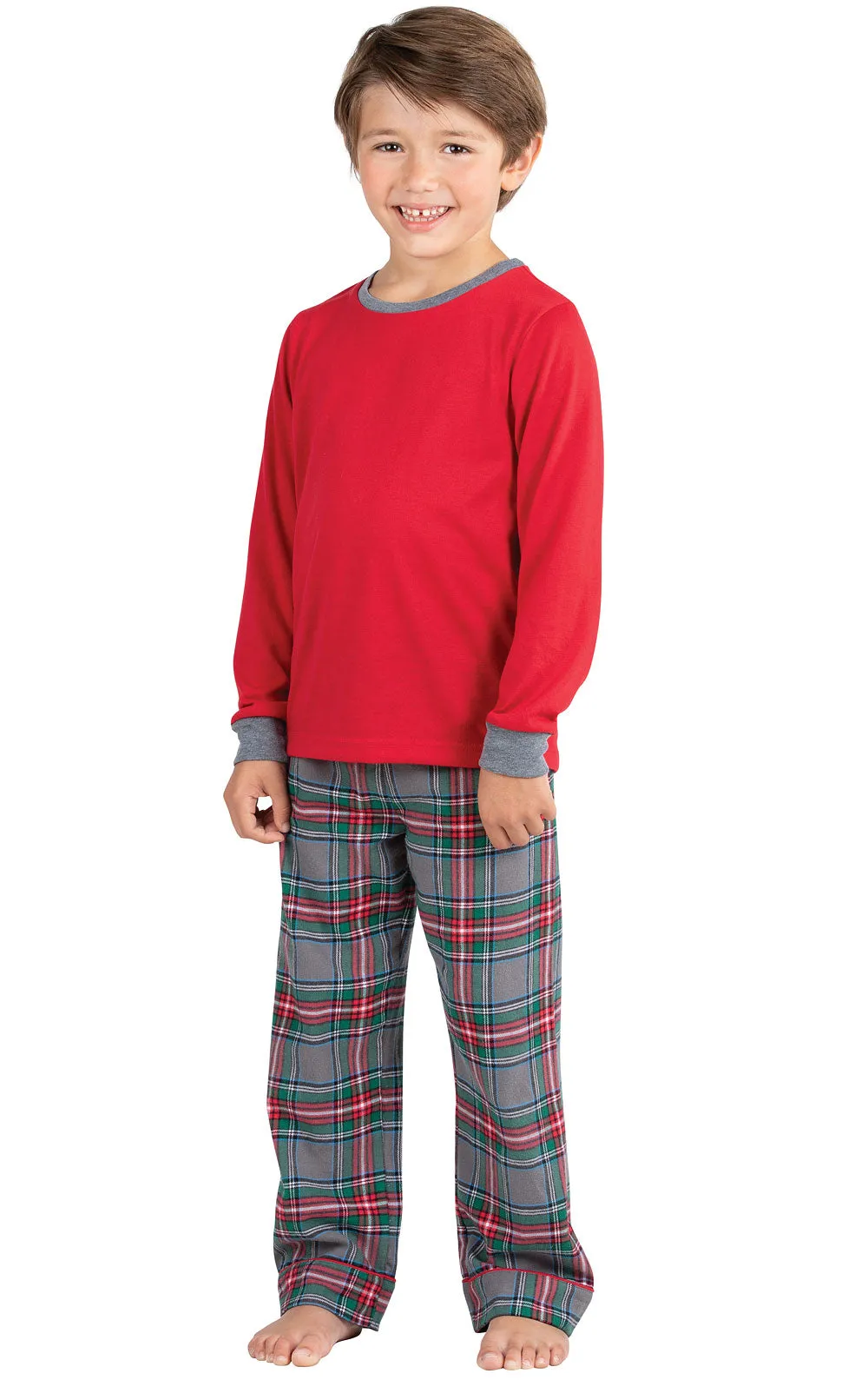 Gray Plaid Matching Family Pajamas sold by Pajamagram product image thumbnail 4