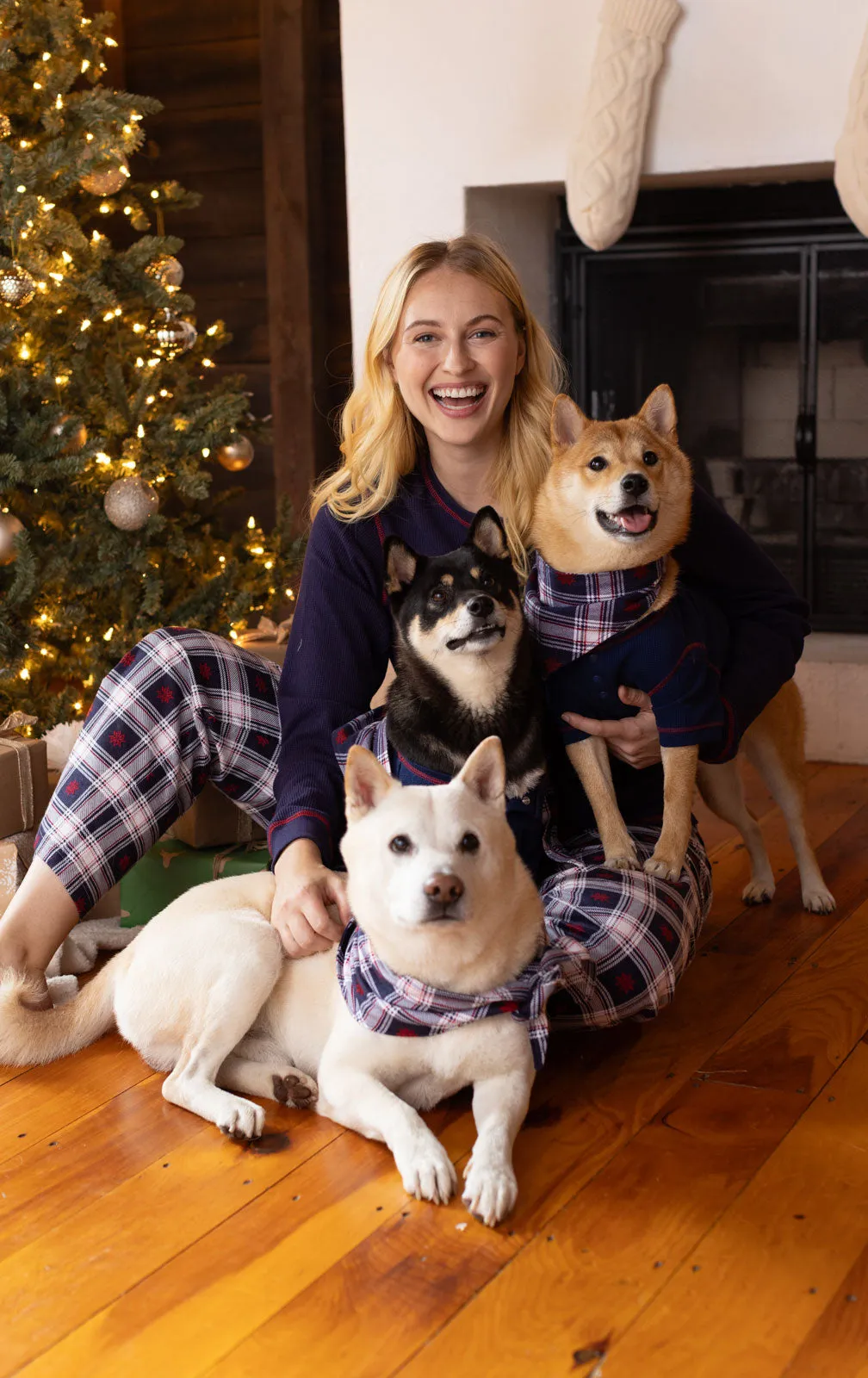 Snowfall Plaid Flannel Matching Pet and Owner Pajamas sold by Pajamagram product image thumbnail 3