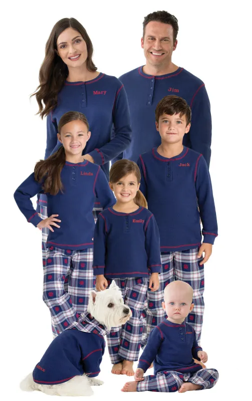 Snowfall Plaid Flannel Matching Family Pajamas sold by Pajamagram