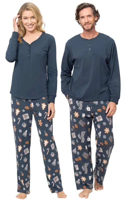 Sweet Comforts Matching Couples Pajamas sold by Pajamagram
