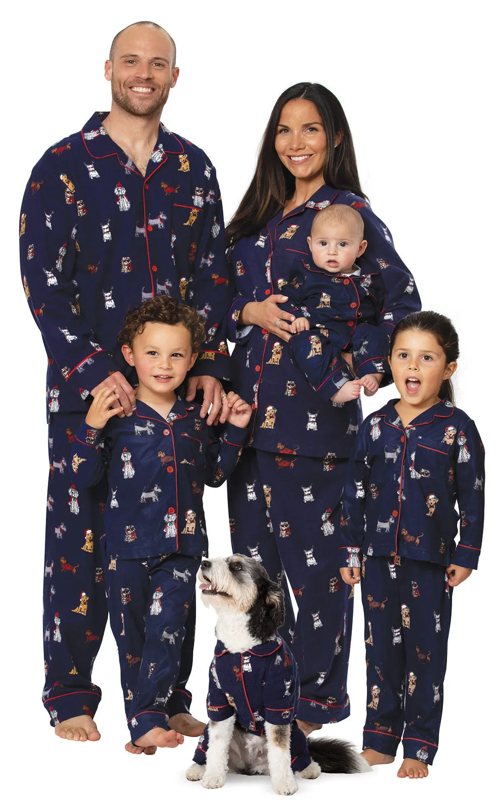 Christmas Dogs Flannel Boyfriend Pajamas - Groups sold by Pajamagram product image thumbnail 2