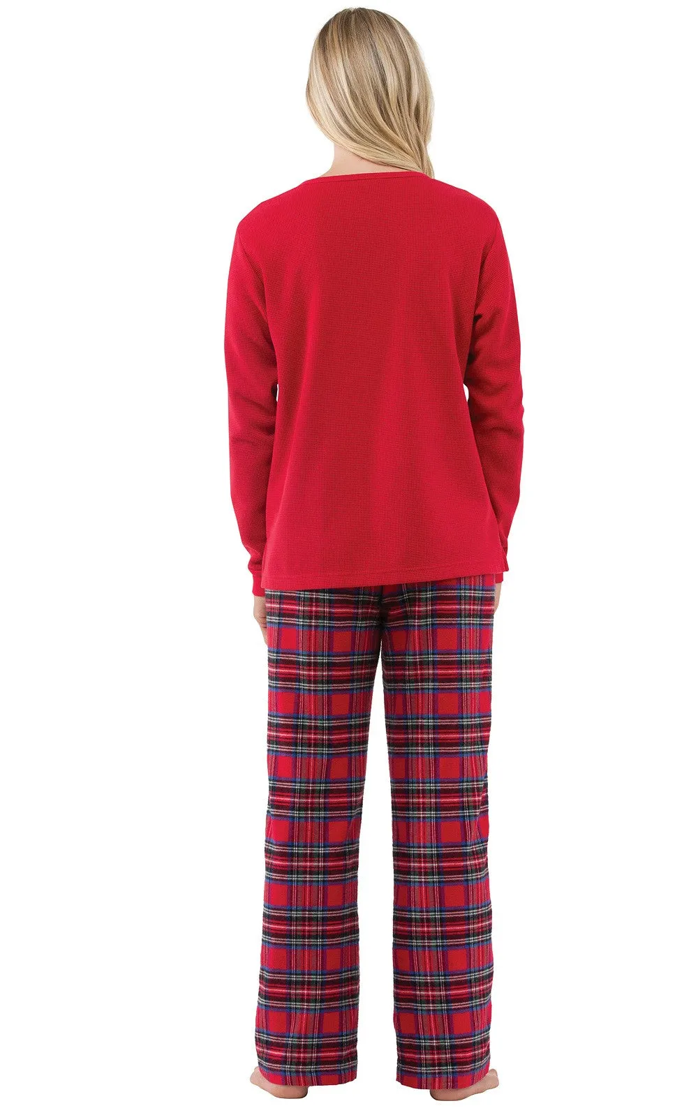 Stewart Plaid Thermal-Top Women's Pajamas - Family Set sold by Pajamagram product image thumbnail 5