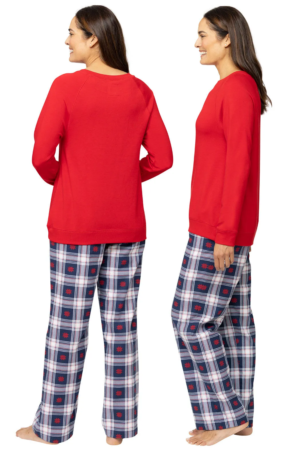 Snowfall Plaid Sweatshirt Pajamas sold by Pajamagram product image thumbnail 2