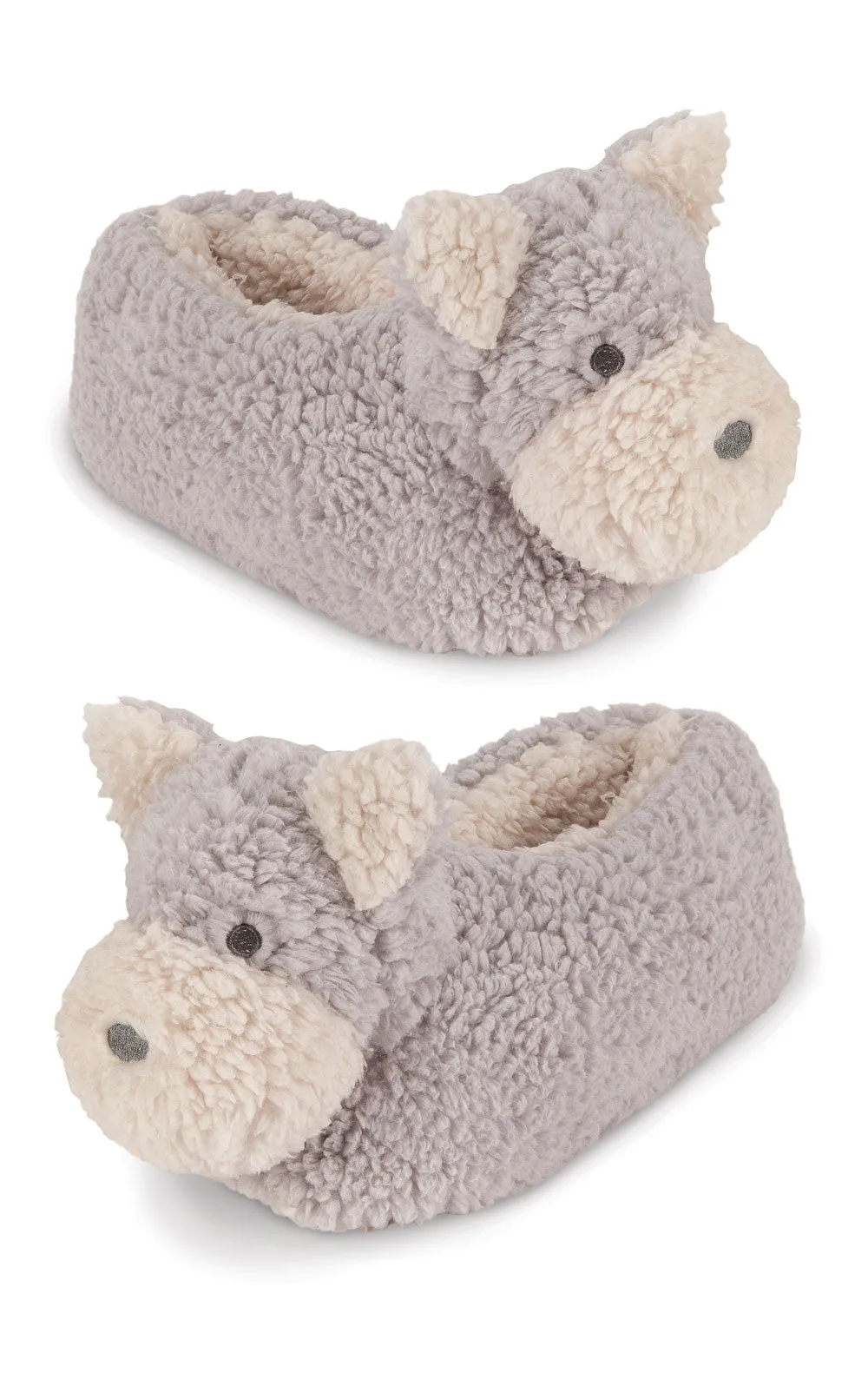 Sherpa Fleece Puppy Adult Slippers sold by Pajamagram