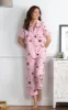 Kitty In Paris Short Sleeve Button-Front Pajamas sold by Pajamagram