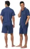 Printed Short Sleeve Button-Front Short Men's Pajama sold by Pajamagram