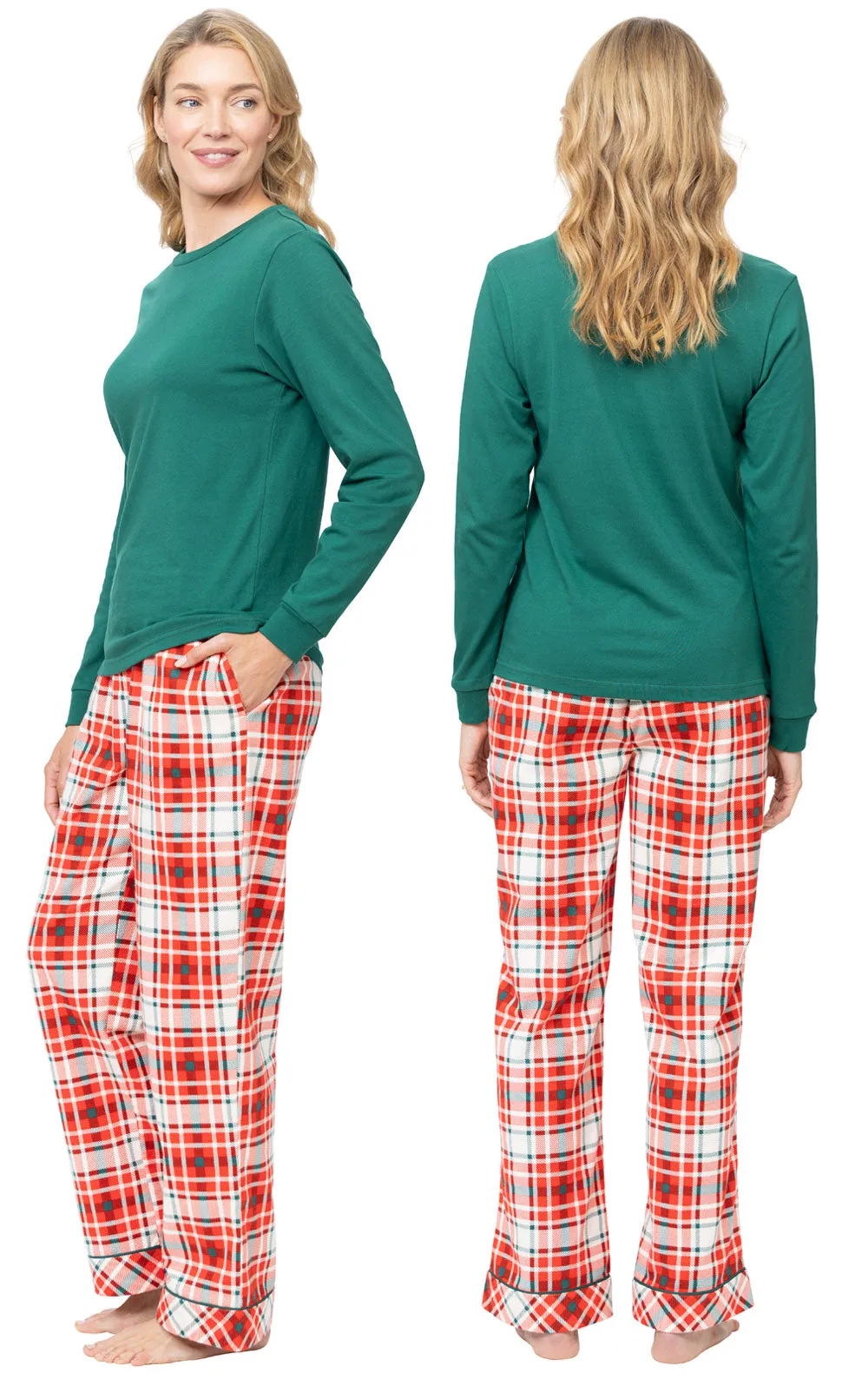 Modern Plaid Pullover Women's Pajamas - Couples sold by Pajamagram product image thumbnail 2