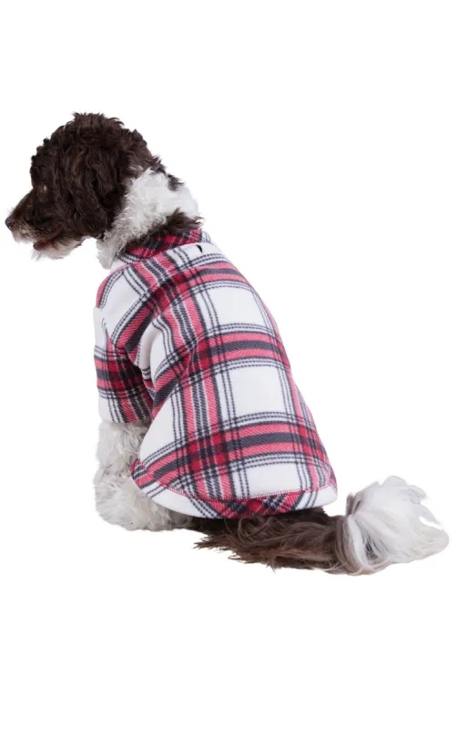 Fireside Plaid Fleece Pet Pajamas sold by Pajamagram