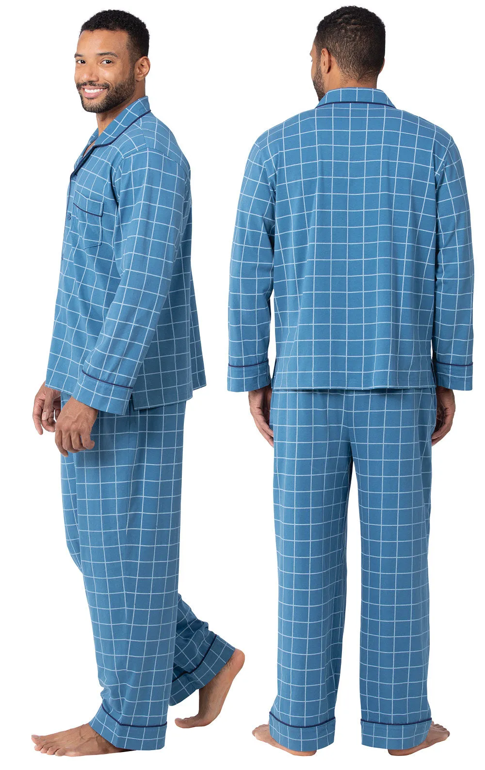 Plaid Button-Front Men's Pajamas sold by Pajamagram product image thumbnail 2