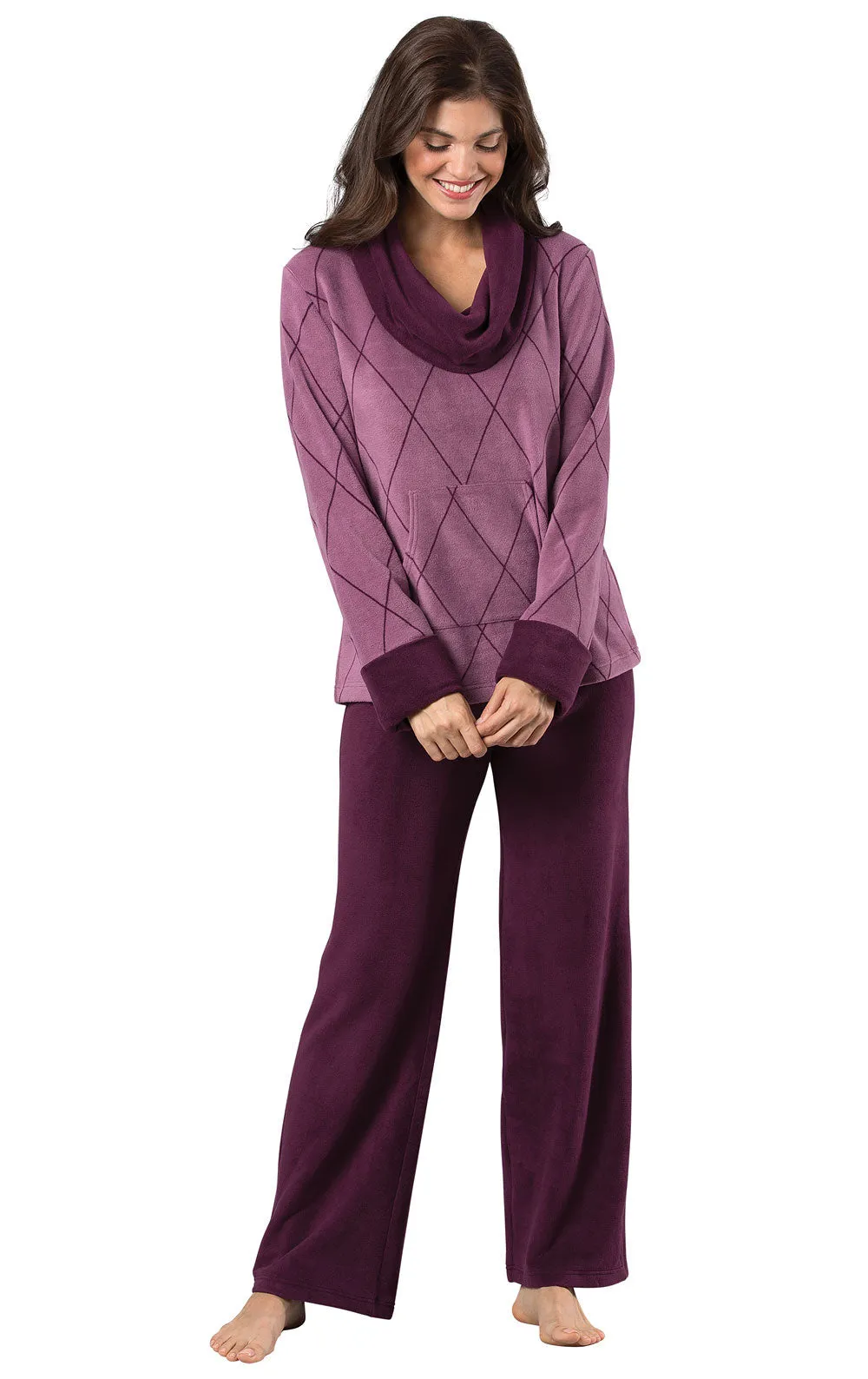 Super Soft Cowl-Neck Pajamas sold by Pajamagram product image thumbnail 4