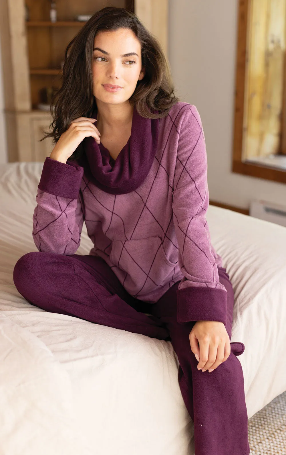 Super Soft Cowl-Neck Pajamas sold by Pajamagram product image thumbnail 2