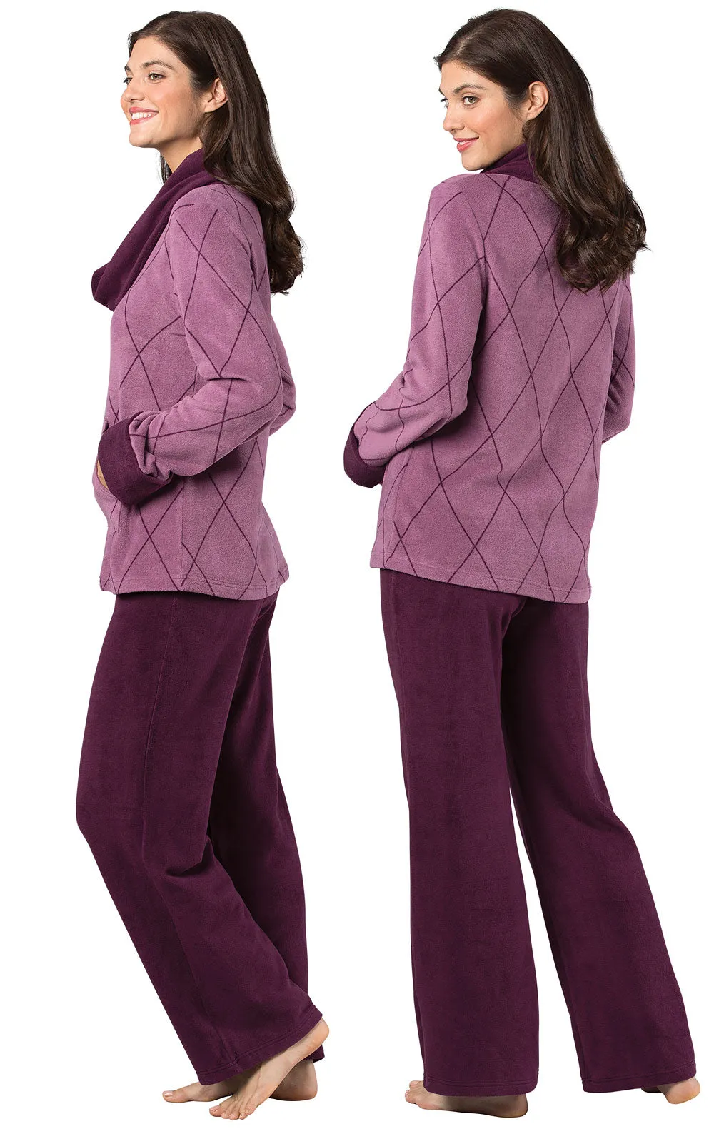 Super Soft Cowl-Neck Pajamas sold by Pajamagram product image thumbnail 3