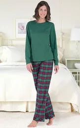 Red & Green Christmas Womens Pajamas - His & Hers sold by Pajamagram product image thumbnail 3