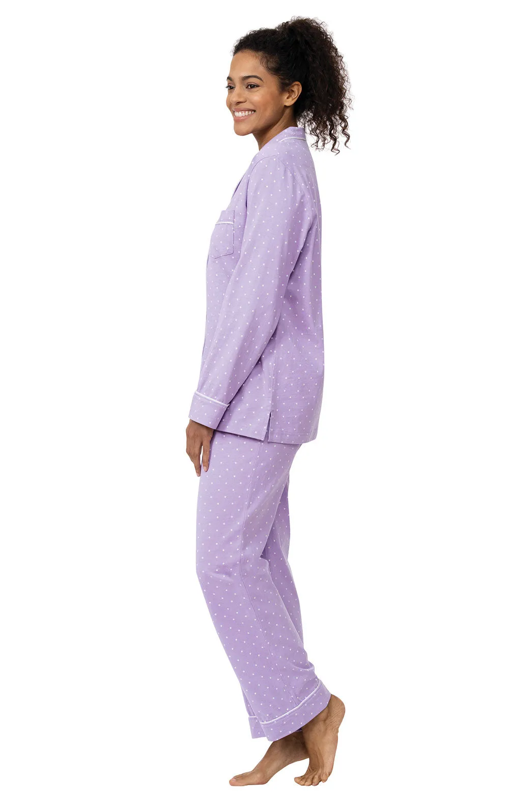 Classic Polka-Dot Button-Front Pajamas sold by Pajamagram product image thumbnail 5