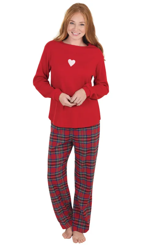 Valentine's Day Plaid Pajamas sold by Pajamagram