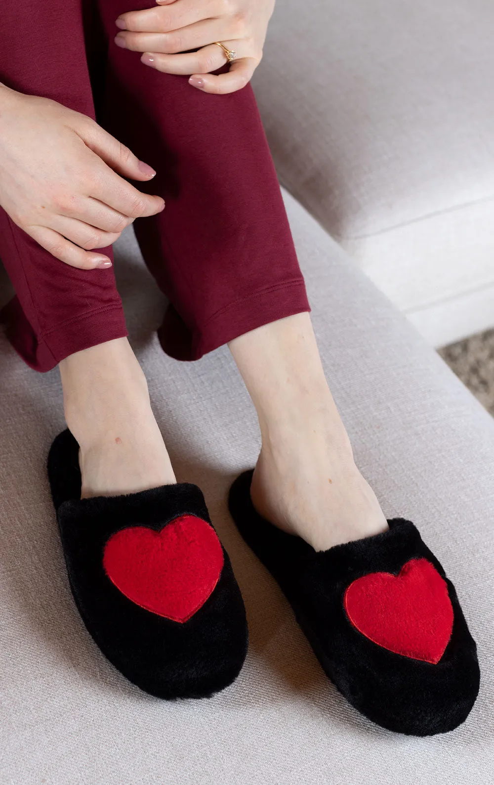 Sweetheart Fleece Slippers sold by Pajamagram product image thumbnail 5