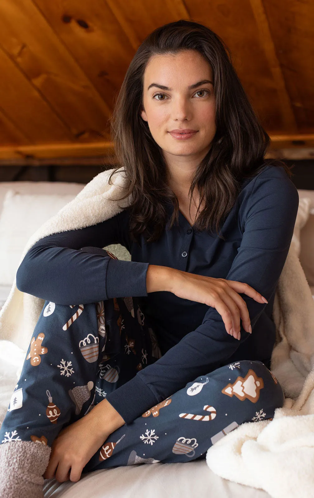 Sweet Comforts Henley Pajamas sold by Pajamagram product image thumbnail 3