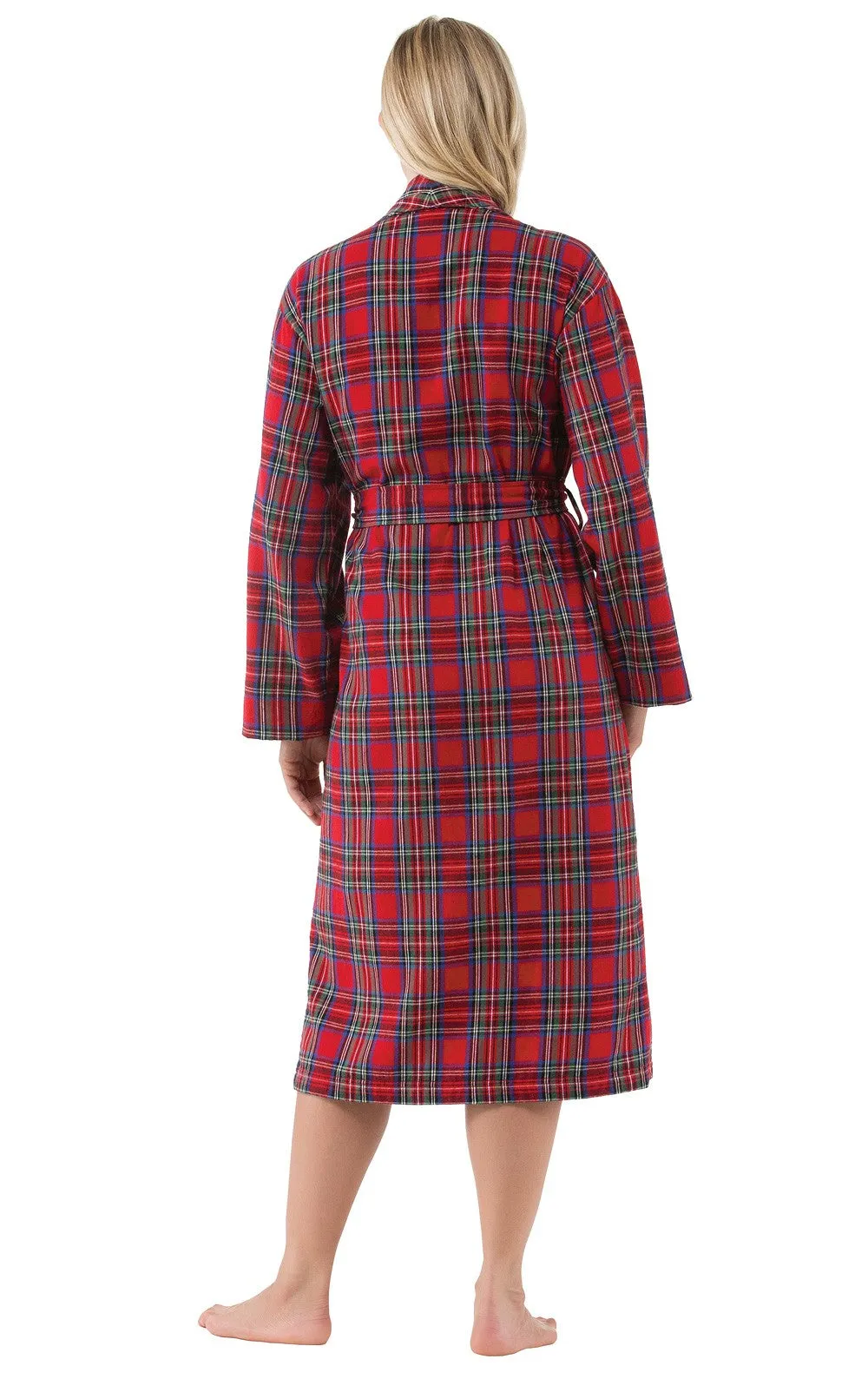 Stewart Plaid Flannel Robe sold by Pajamagram product image thumbnail 2