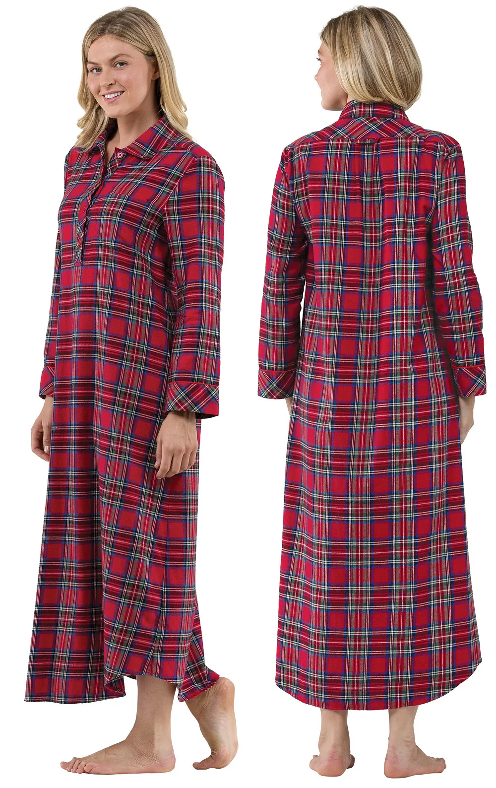 Stewart Plaid Flannel Nightgown sold by Pajamagram product image thumbnail 2