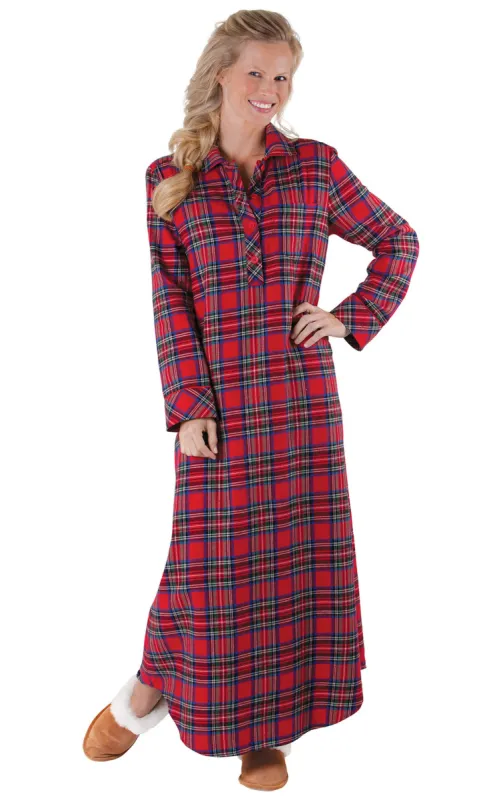Stewart Plaid Flannel Nightgown sold by Pajamagram