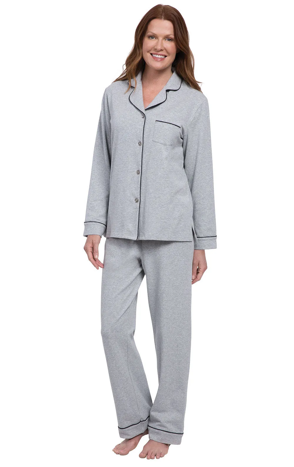 Solid Jersey Button-Front Pajamas sold by Pajamagram product image thumbnail 2
