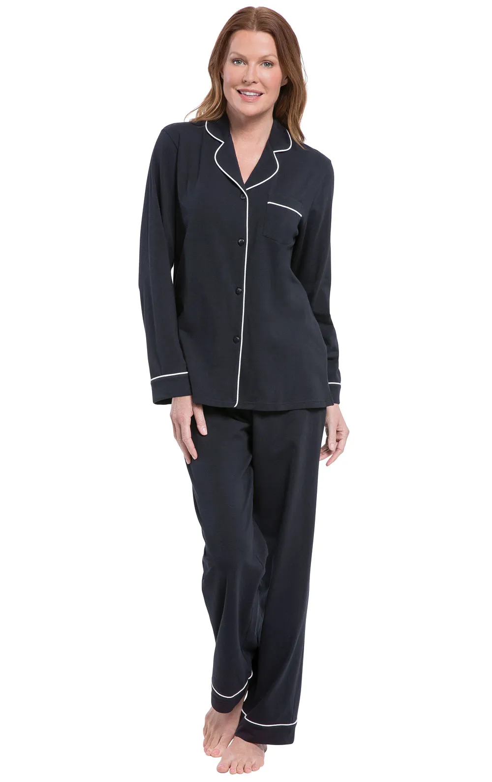Solid Jersey Button-Front Pajamas sold by Pajamagram product image thumbnail 3