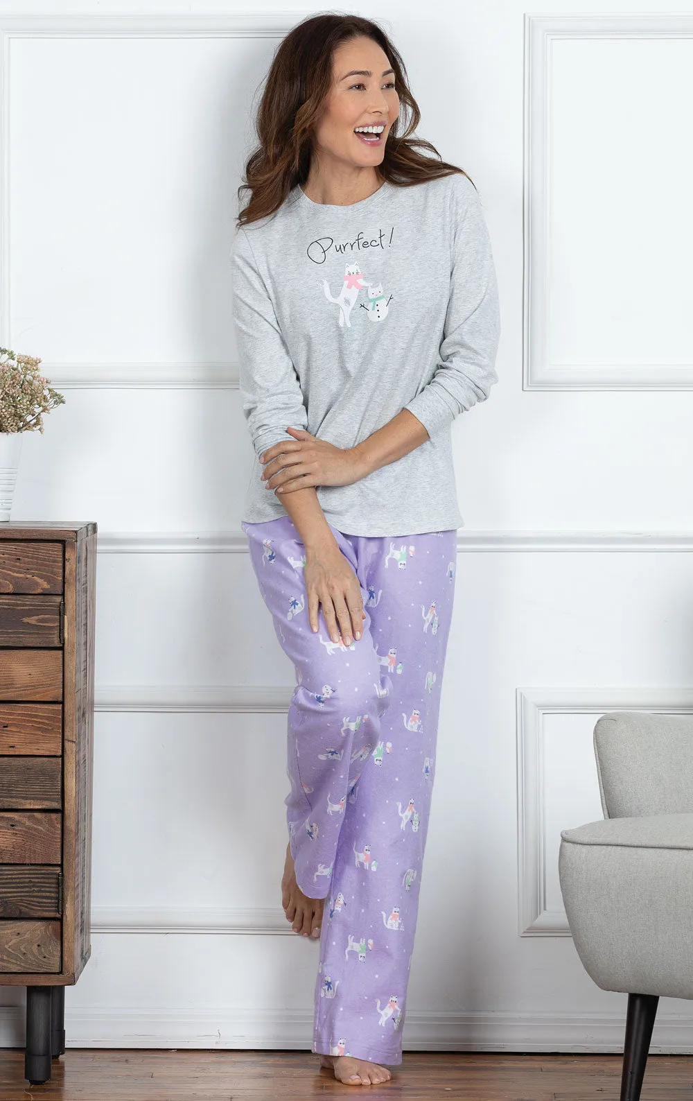 Purrfect Flannel Pajamas sold by Pajamagram product image thumbnail 3