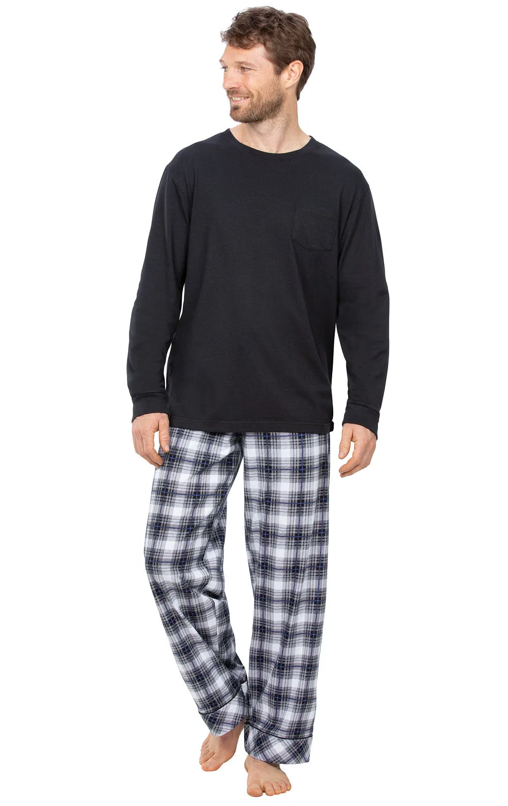 Plaid Long Sleeve Men's Pajamas sold by Pajamagram