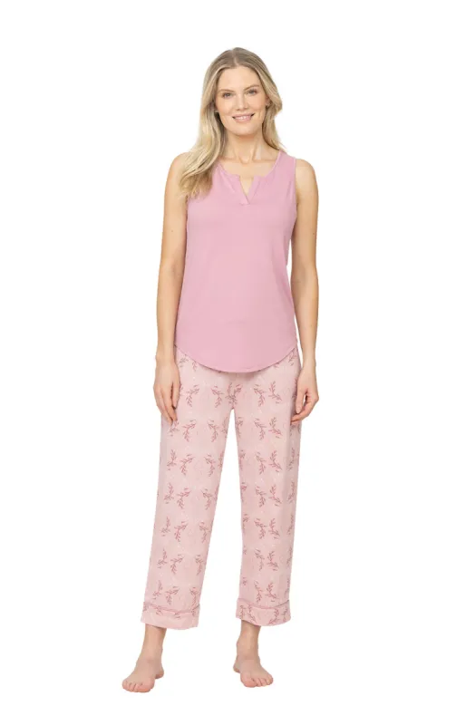 Peace & Love Tank Capri Pajamas sold by Pajamagram