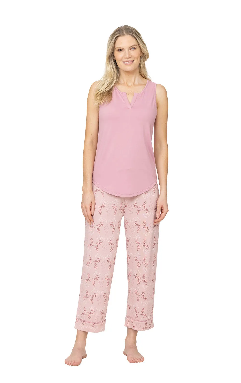 Peace & Love Tank Capri Pajamas sold by Pajamagram
