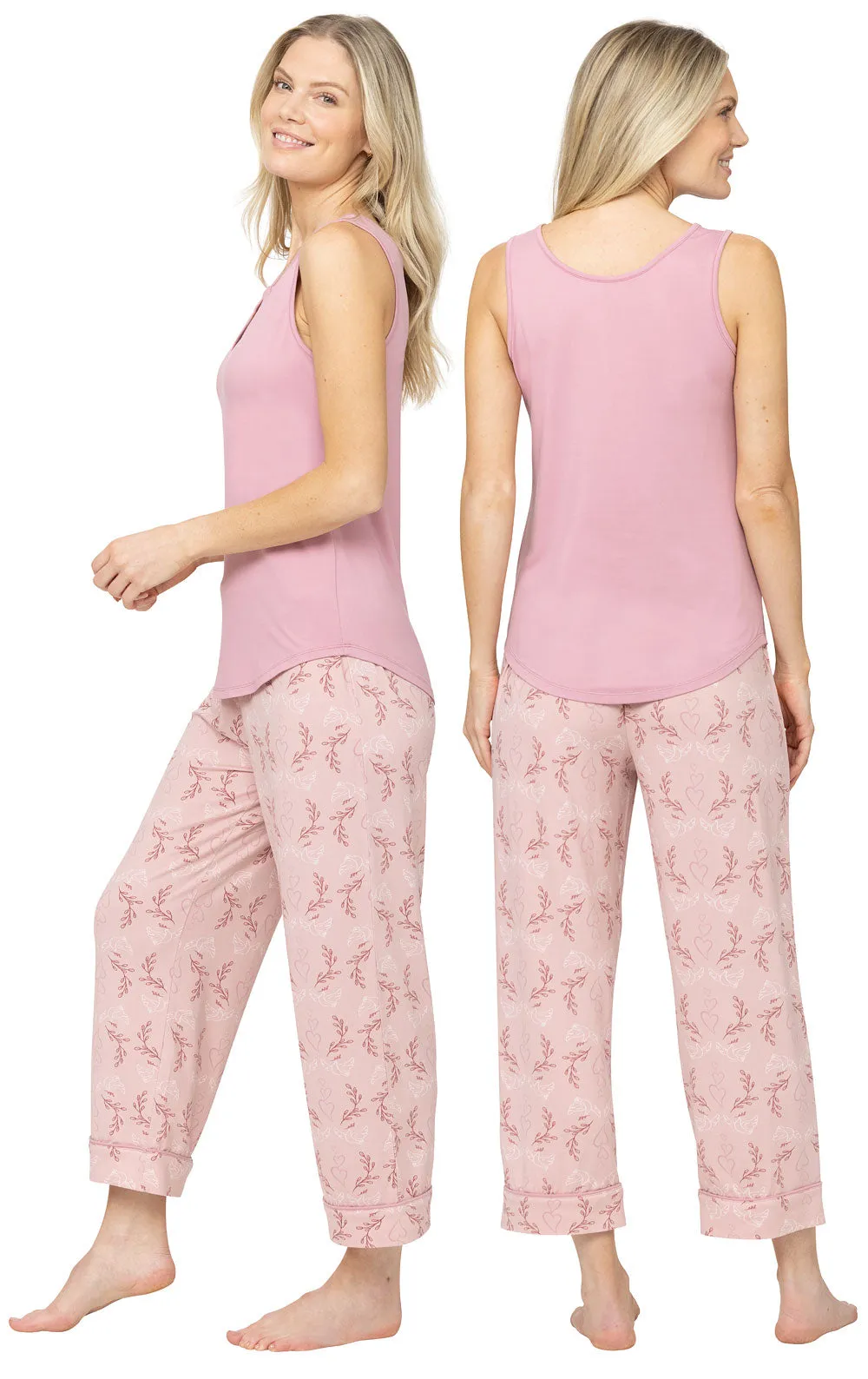 Peace & Love Tank Capri Pajamas sold by Pajamagram product image thumbnail 2