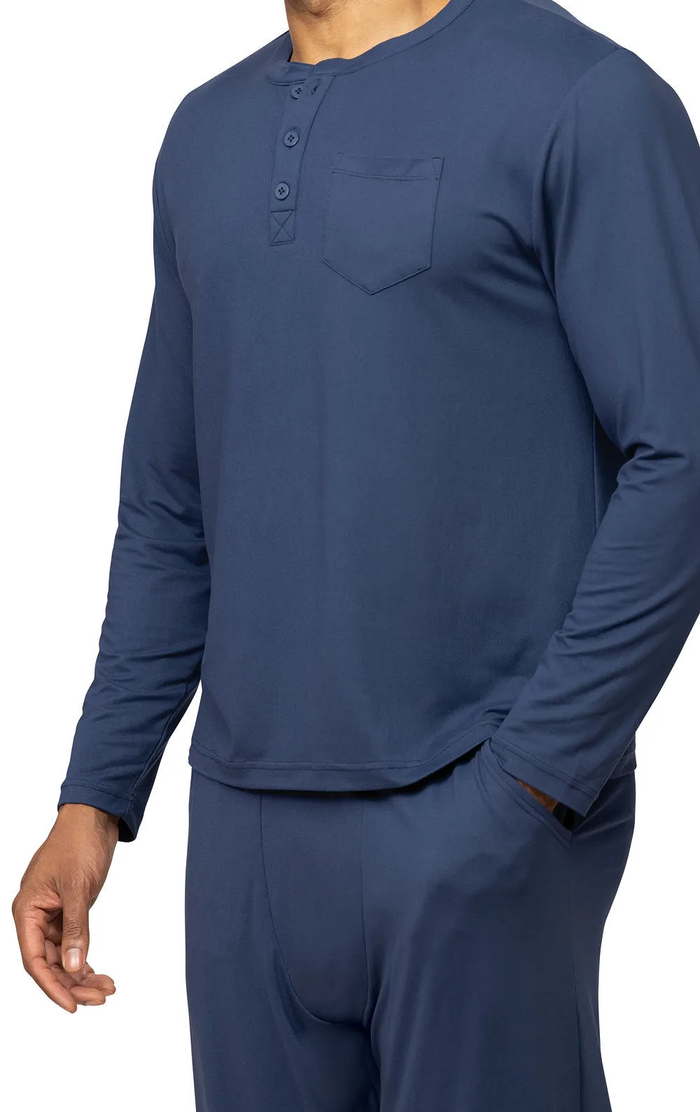 Comfort Club Henley Men's Pajamas sold by Pajamagram product image thumbnail 4