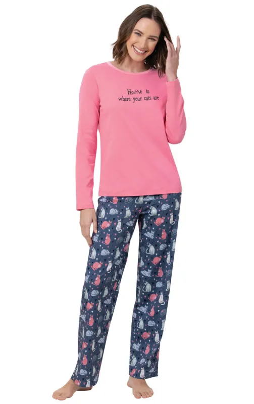 Home Is Where Your Cats Are PJs - Final Sale sold by Pajamagram